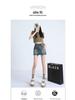 Women's High-Waist Stretch Retro Denim A-line Mini Skirt - Anti-Exposure, Hip-Hugging, Perfect for Spring/Summer Fashion