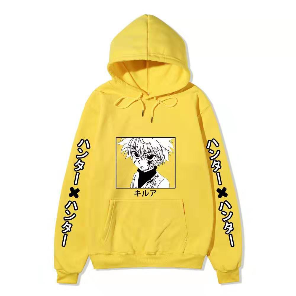 HUNTER X HUNTER Killua Zoldyck Graphic Printing Sweatshirts  Hip Hop Casual Unisex Autumn Winter Fleece Streetwear Tops