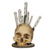 Skull Knife Holder Resin Scary Storage Rack Creative Horror Skull Knife Rack Halloween Party Decoration