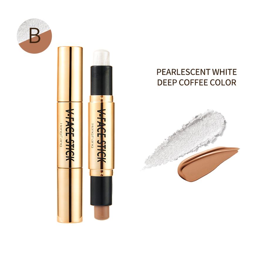 

Двойная головка 2 в 1, консилер, хайлайтер, тень, контуринг лица, 3D корректирующая ручка для макияжа