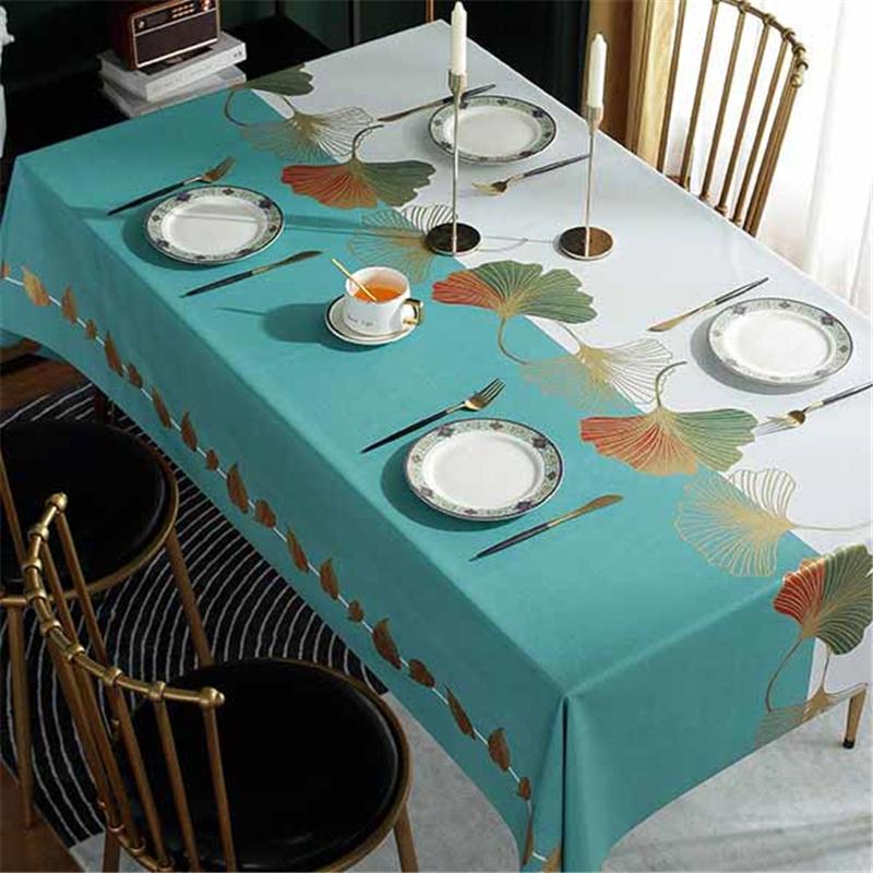 Thickend Waterproof Non-washable PVC Tablecloth Table Mat Rectangular Tablecloth Home Decor