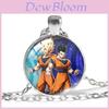 Stunning Seven Dragon Balls Anime Jewelry Necklace With Geometric Glass Pendant