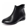 Short Boots Leather Boots Flat Cotton Boots