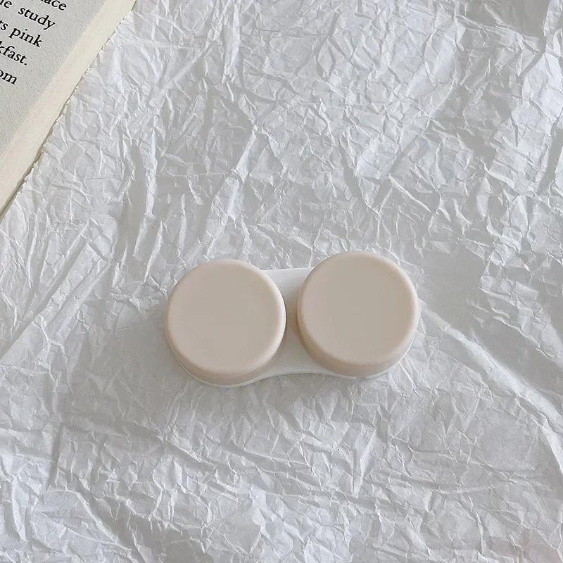 Mini Portable Contact Lens Case Eyes Contacts Care Container Box Contact Lenses Storage Box Color Contact Lens Box 1pcs