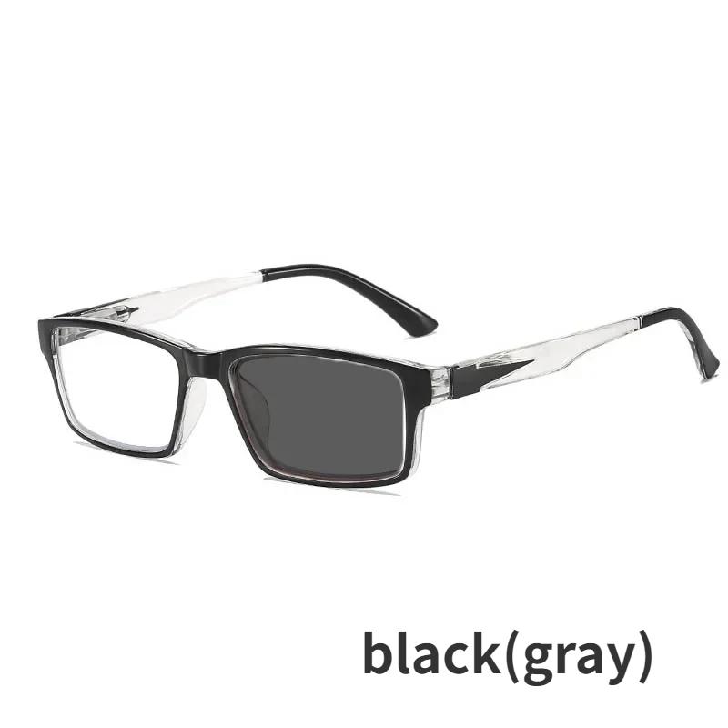 

Готовые фотохромные очки для чтения унисекс для женщин и мужчин, анти-синий свет, дальнозоркость, очки, винтажные солнцезащитные очки с диоптрией и защитой от ультрафиолета +2.5