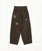Dandel Dd Star Applique Balloon Pants (Brown)