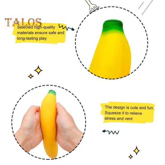 Stres Giderici Muz Sıkma Oyuncak Çocuklar Yetişkinler Esnek Dev Muz Duyusal Oyuncak Taşınabilir Hafif Sakinleştirici Meyve Fidget Oyuncak