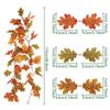 Artificial Maple Leaves Halloween Thanksgiving Decoration Autumn Fall Leaf Simulated Maple Leaf Garland Fallen Leaves Rattan