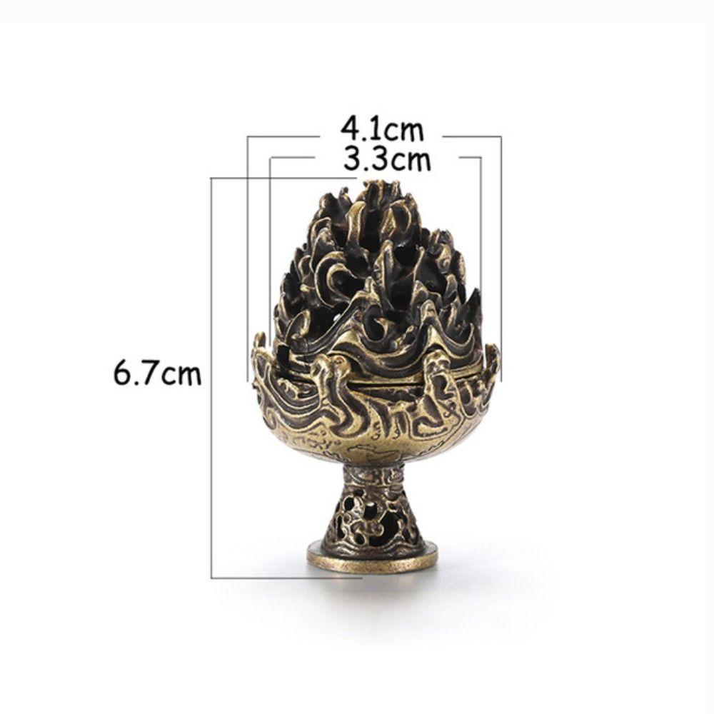 Incense Handmade Tea Ceremony Decorations Yoga Meditation Crafts Figurines Censer Tea Table Ornaments Metal Crafts Incense Tray