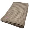 Imabari Waffle Cube Bath 1 63cm X Made In Waffle Smooth To the Low Shedding Towel, Piece, Brown, 130cm, Japan, Fabric, Thin, Quick-Drying, Touch,
