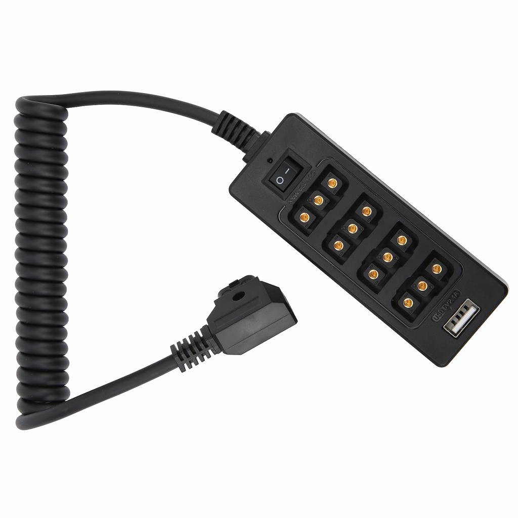 DTAP Stecker auf 4-Port DTAP Buchse Hub Stromkabel Splitter für VLock Kameraakku