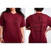 Handwritten Font Faith Cross Heart Graphic TShirt Women Summer Cotton Short Sleeve Christian Gift Casual Daily Life Outfit