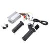 Electric Bike Controller Kit Brushless Motor Controller with Throttle Handle Grip Keys for Electric Scooter Modification