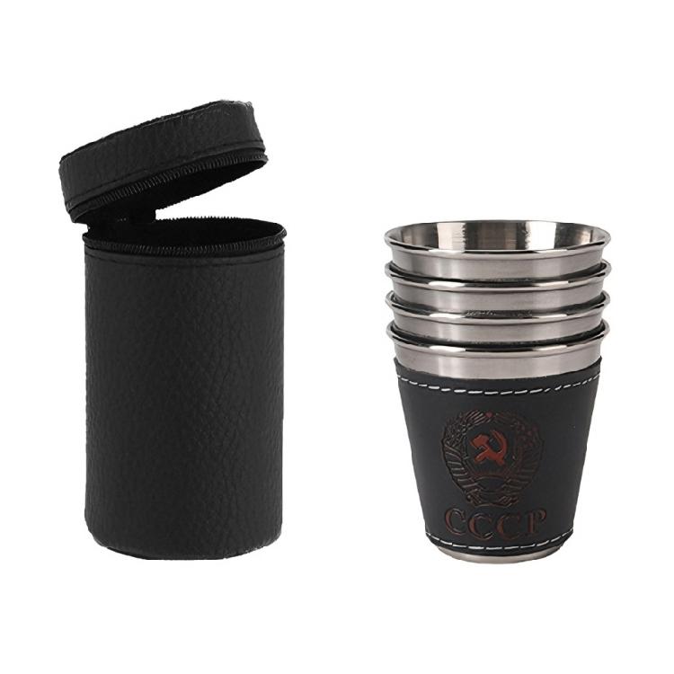Sturdy 304 Nonrust Steel Vodka Shot Glasses Resistant To Drop Insulated Design Portable For Any Occasion