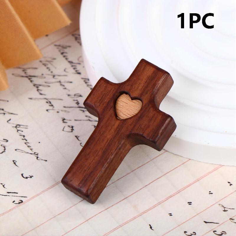 1/3 Stück Holzkreuze Dekoration Mini Taschenkreuze Handflächenkruzifix Finger Spielzeug Für Erwachsene Kinder Gebet Und Glaube Geschenk