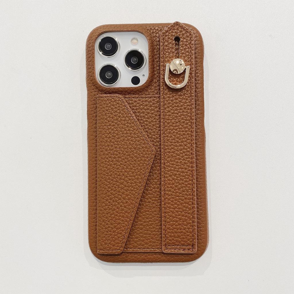 Wrist Strap Wallet Leather Case For iPhone 15 14 13 12 11 Pro Max Luxury Card Holder Protective Cover