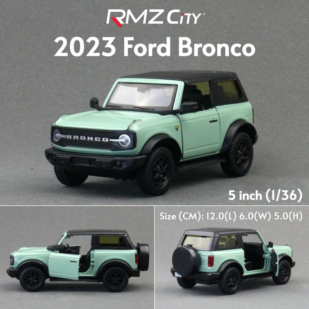 fsbn3 1/36 Ford Bronco Mustang GT F-150 Toy Car Model For Children RMZ CiTY Diecast Metal Miniature Pull Back Collection Gift Kid Boys