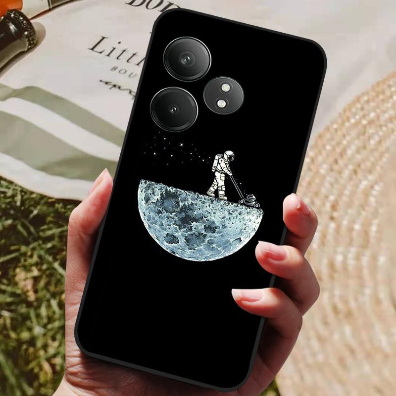 Phone Cover For Realme GT 6 Case Silicone Black Bumper Soft TPU Coque for Realme GT 6T Case Protector Funda Realme GT6 GT6T Bag