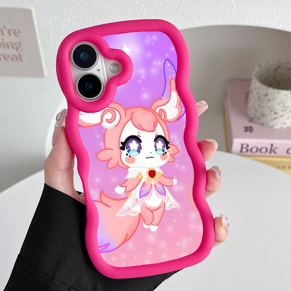HSR Mem Wavy Edge TPU Mobile Phone Case for iPhone 17 16 15 14 13 12 11 Air Pro Max Plus Colorful Cover