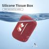 UNYDV1 For Volkswagen VW Silicone Car Paper Towel Box Dustproof Tissue Storage Bag Tiguan CC Jetta Polo Golf 4 5 6 Passat B5 B6 B7 CC