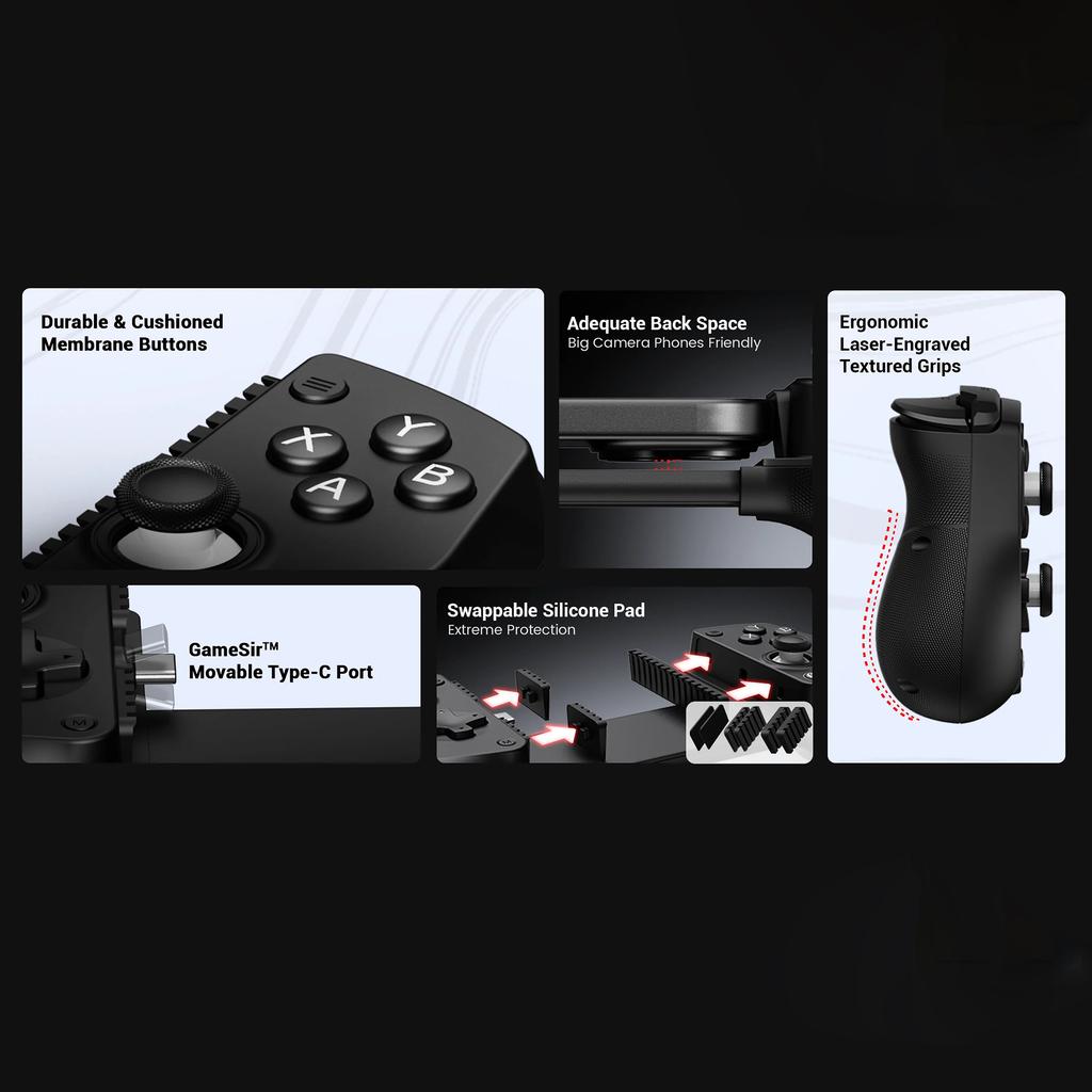 GAMESIR X5 Lite Розкладний ігровий контролер Тип C Мобільна ігрова ручка для iOS Android
