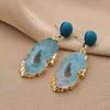 JMXD Bohemian Vintage Turquoise Earrings for Women Versatile Designer Fashion Statement Jewelry