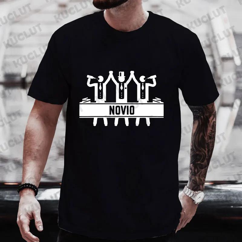 Spanish Bachelor Party T-shirts Evg Man Equipo Del Novio Tops Boyfriend Single Farewell Tees Groomsman Best Man Wedding Tshirt