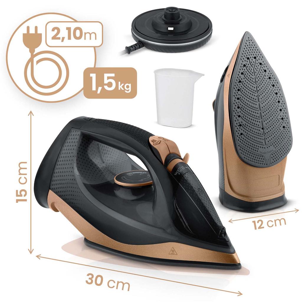 Cordless Steam Iron 2600W Berdsen Bd-333 Ceramic Coating