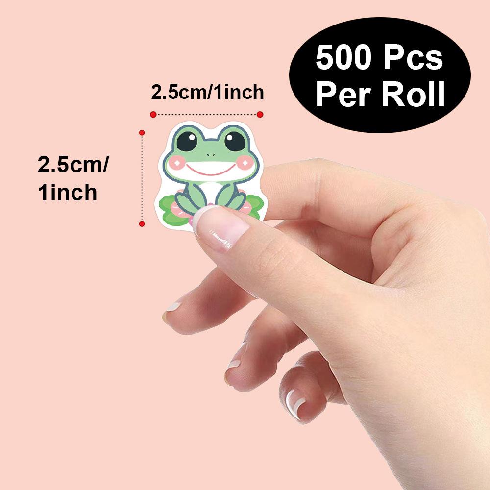 500pcs Cute Traveling Frog Cartoon Graffiti Stickers DIY Phone Guitar Laptop Notebook Suitcase Waterproof Sticker