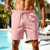 Pantalones Cortos Deportivos Casuales de Secado Rápido para Hombre para la Playa con Cintura Elástica Cordón y Bolsillos Tejido Ligero Transpirable para Actividades al Aire Libre