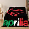 Racing Car Aprilia Logo Moto Flannel Blanket Soft Warm Blanket Throw Blanket for Bedroom Living Room Bed Travel Picnic Gift