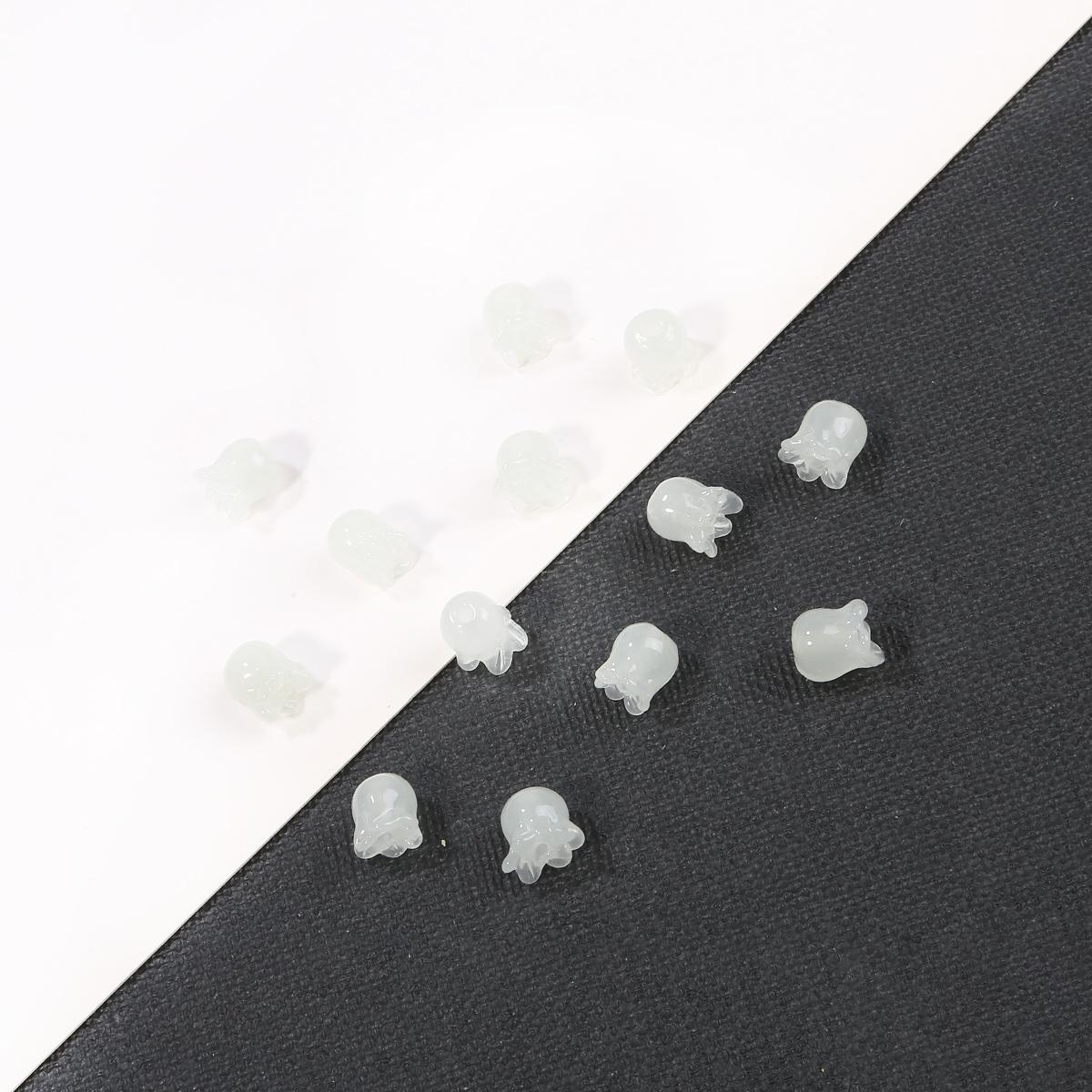 

Кришталеві скляні намистини Квітка лілії Вільні розпірні намистини для виготовлення ювелірних виробів DIY Намисто Браслет