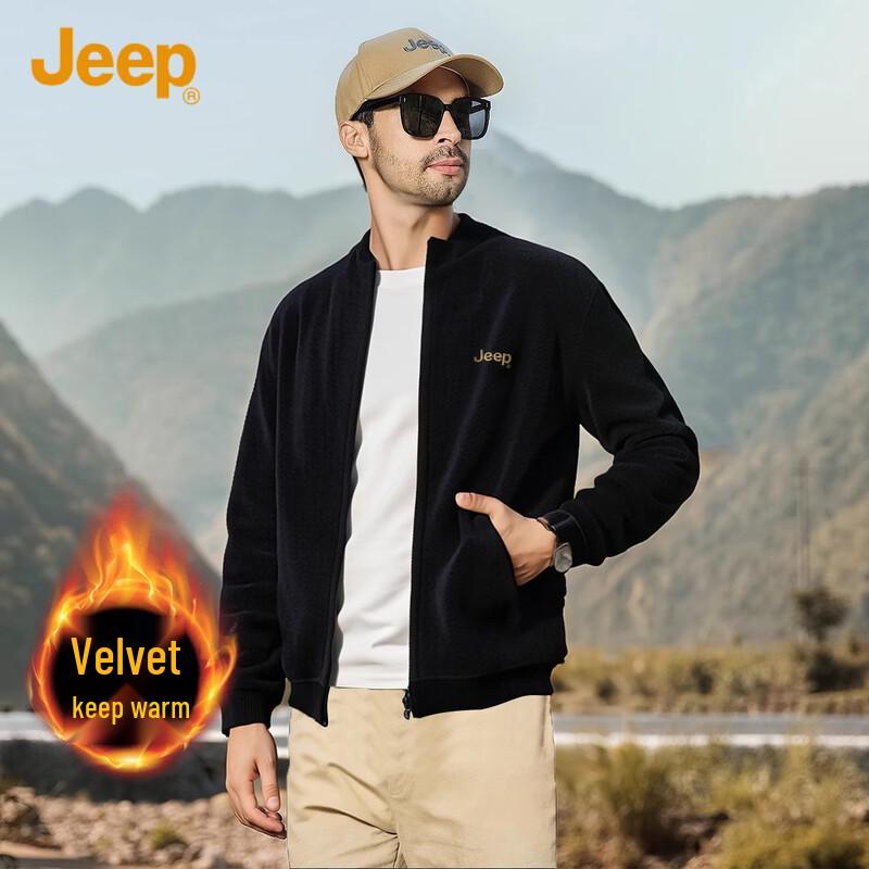 JEEP Men s Thermal Knit Cardigan Jacket 2XL