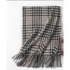 Autumn and winter, thousand bird plaid contrasting colors, thickened scarf, female couple simple and versatile temperament warm scarf