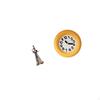 Harmonic Resin Musician Sculpture with Contemporary Silent Wall Clock Art for Bedroom Home Decor And