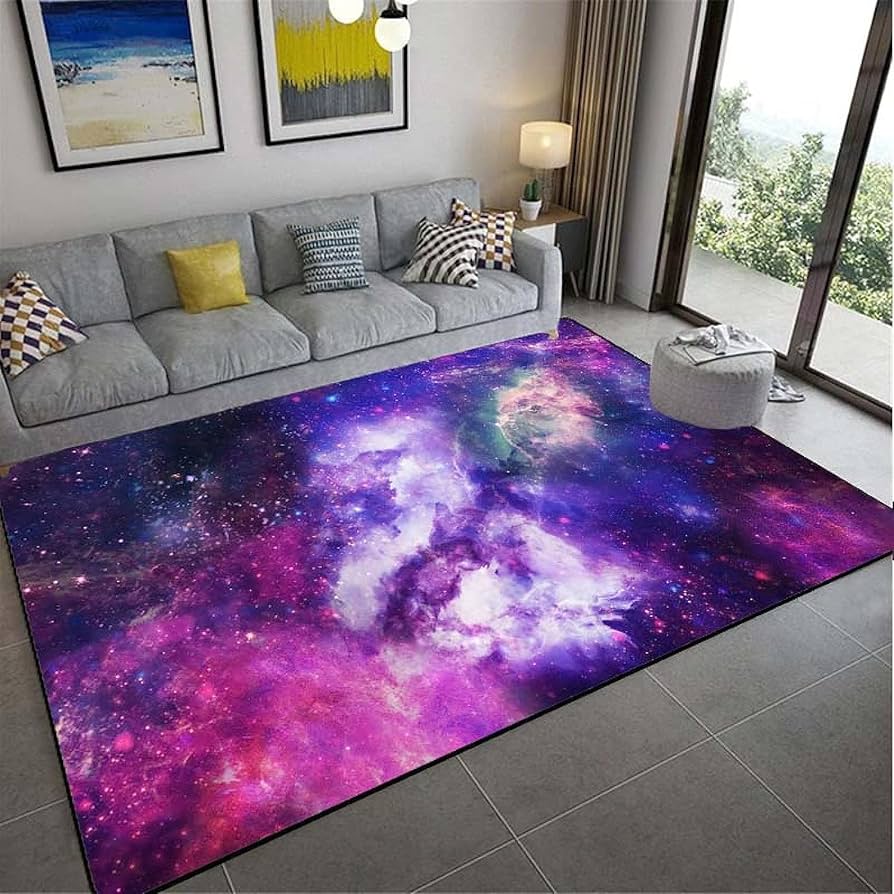 Nordic Abstract Colorful Cloud Carpet Oil Painting Style Sky Soft Children' Room Area Rugs Home Living Room Floor Mat Doormat