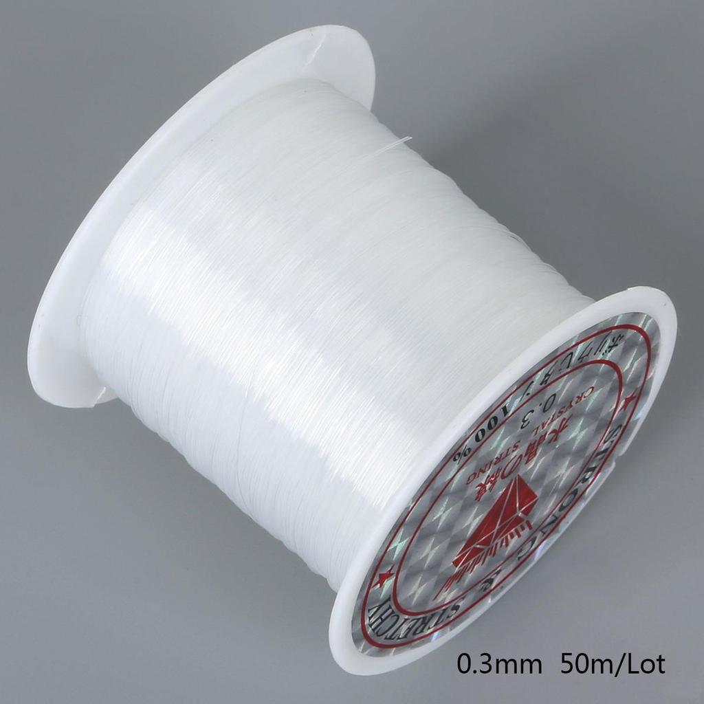 Invisible Transparent Fishing Line Choker Necklace with Pendant - Handmade DIY Beading Lanyard Jewelry Accessory