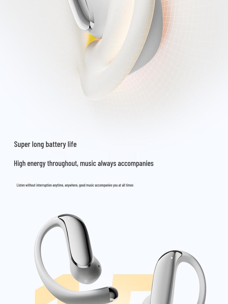 Wopin Noise-Reducing Open-Ear Bluetooth Headphones for Cycling & Sports