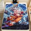 Dragon Ball Super Print Flannel Blanket, Versatile Use for Sofa Bed Chair, Picnic Travel, Warm Bedroom Decor -HE5