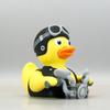 Spartan Warrior Duck Figurine, 3D Printed Motorcycle Rider Duck Statue, Cartoon Yellow Duck Tabletop Ornament, Gift Duck Lovers