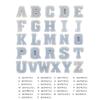 Silicone Alphabet Molds Large 26 Letter Molds Epoxy Resin Molds for DIY Craft Birthday Party Wedding Home Decoration