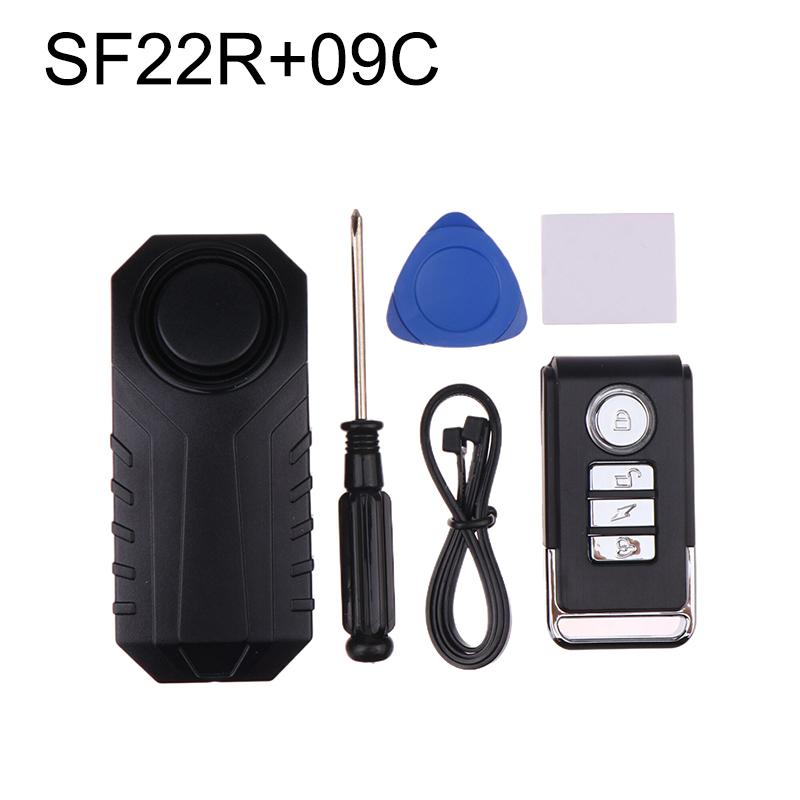 Bicycle Motorcycle Vibration Alarm Bike Alarm Remote Control Wireless Anti-Theft Alarm 113Db Triggered Vibration Sensor
