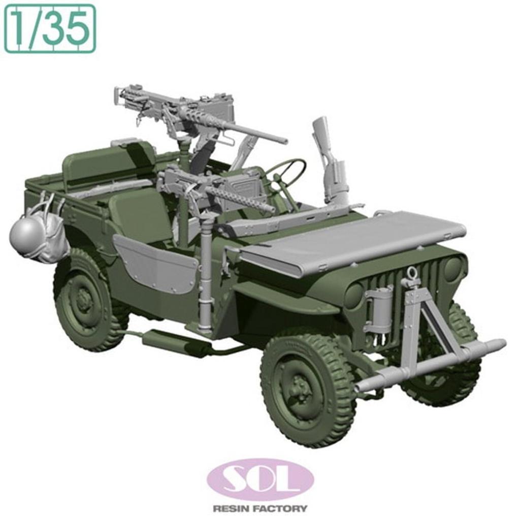 Sol Model 1/35 WWII US 1/4 Ton Utility Truck Detail Up Set 3D Printer Plastic Model Kit MM1002