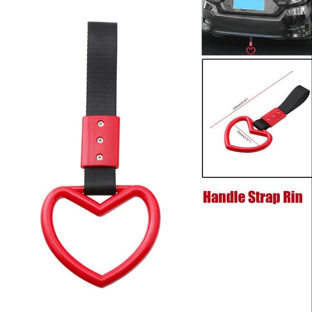1pcs Tsurikawa Heart JDM Train Bus Handle Hand Strap Styling Drift Charm Strap Drift Auto Accessories Car Strap