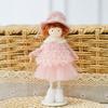 Christmas Angel Doll Ornaments Tabletop Small Plush Fairy Elf Figurine for Thanksgiving New Year Birthday Wedding Valentine's Day Party Decoration