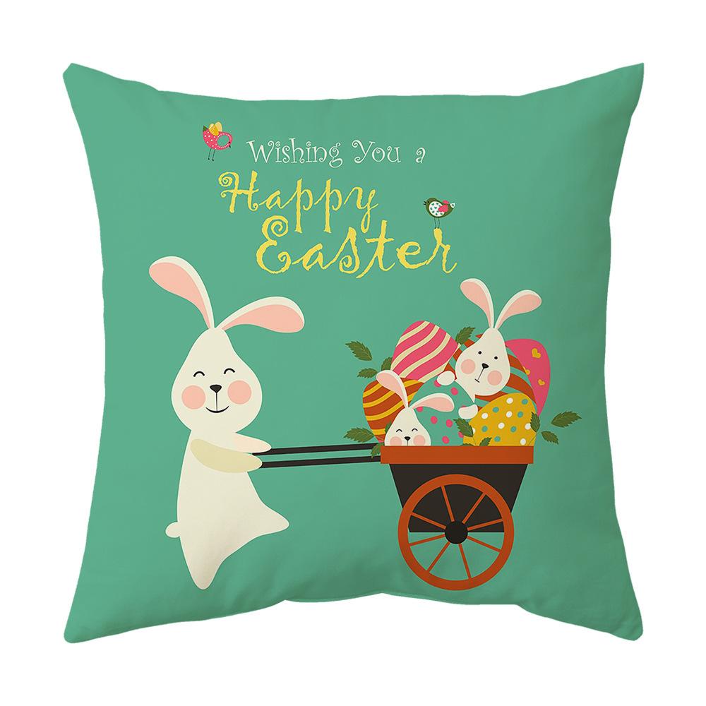 Easter Pillow Cover Cartoon Sofa Cushion Cover Office Waist Cushion Cover