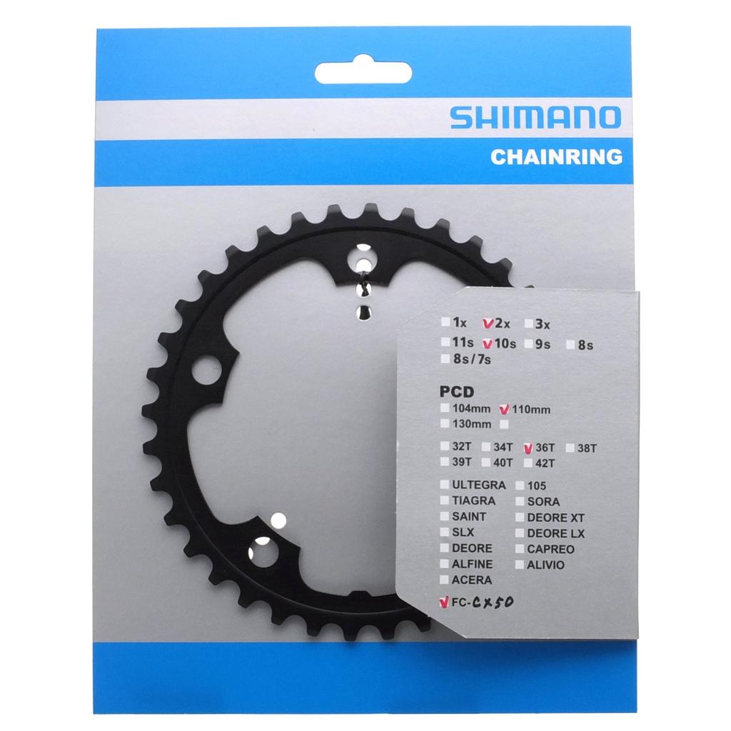SHIMANO Repair Chainring 36T Y1MS36010 Parts, (black) FC-CX50