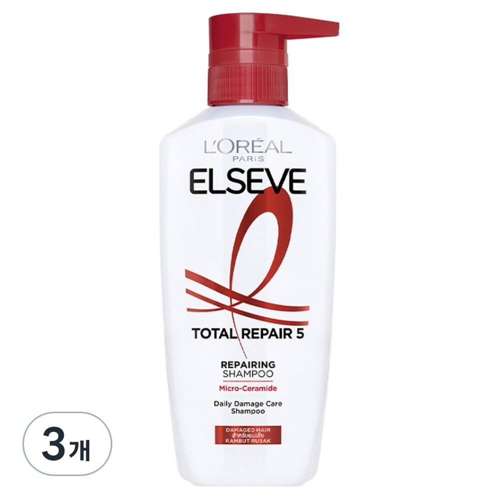 L'Oréal Paris Elvive Total Repair 5 Shampoo Melon Fruity Floral 620ml 3 pcs