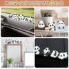 RENEWREVITAL Mini Miniature Set of Cute Animal DIY Car Bonsai Panda Figurines, Ornaments, 6, Figures, Desktop, Office, Decor, Gift, Landscape,