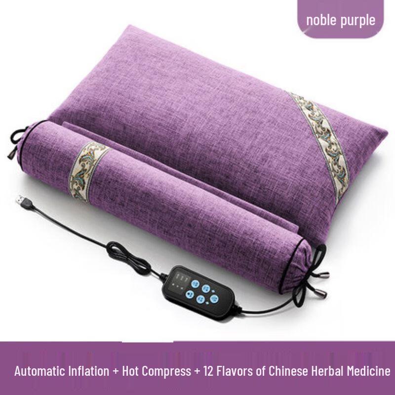 OEING Inflatable Herbal Heat Therapy Neck Pillow